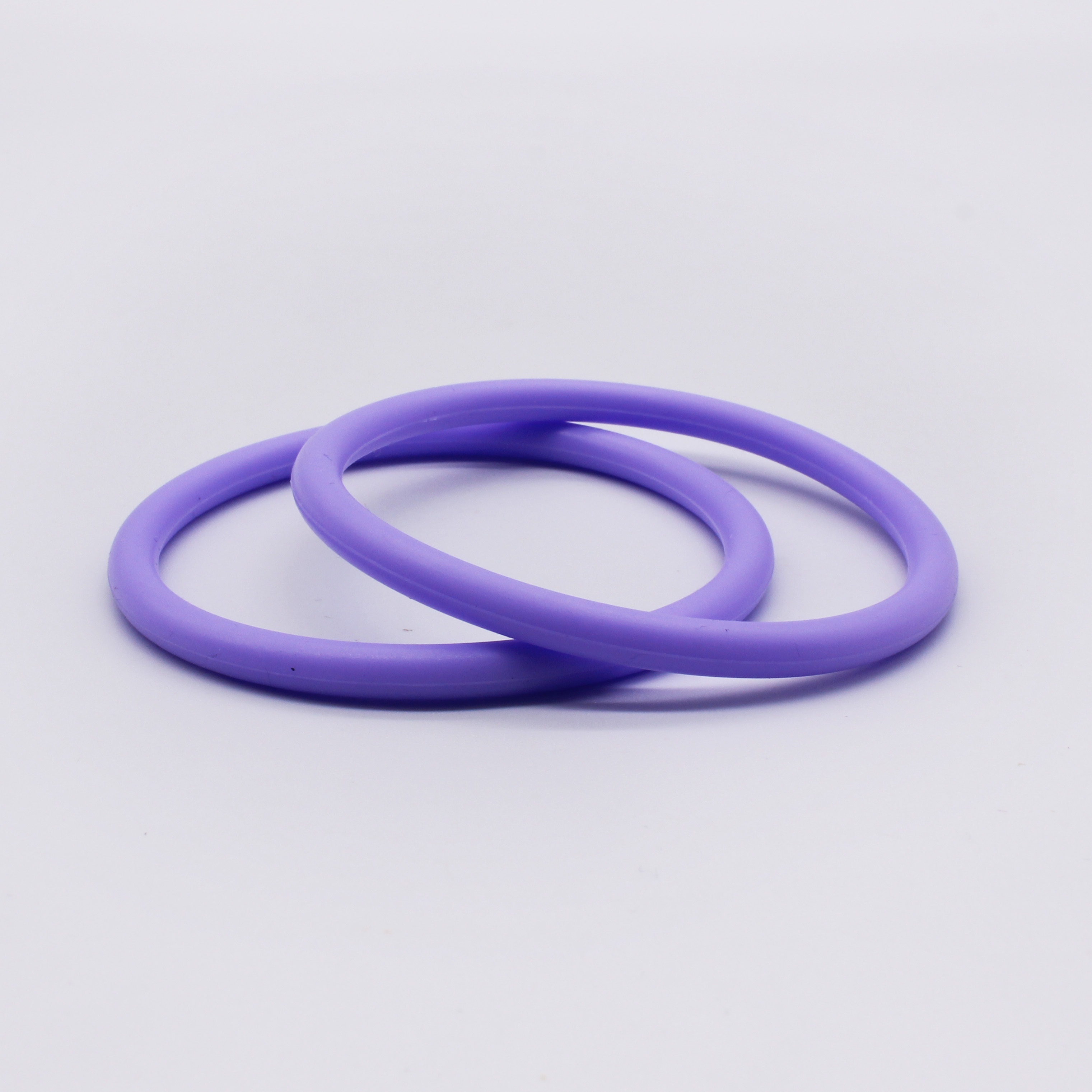 2pcs Large Round Silicone Bangle Set, Versatile